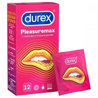 Презервативы Durex №12 Pleasuremax с ребрами и пупырышками для стимуляции обоих партнеров